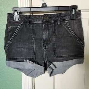 Free People Rolled Cut Denim Shorts